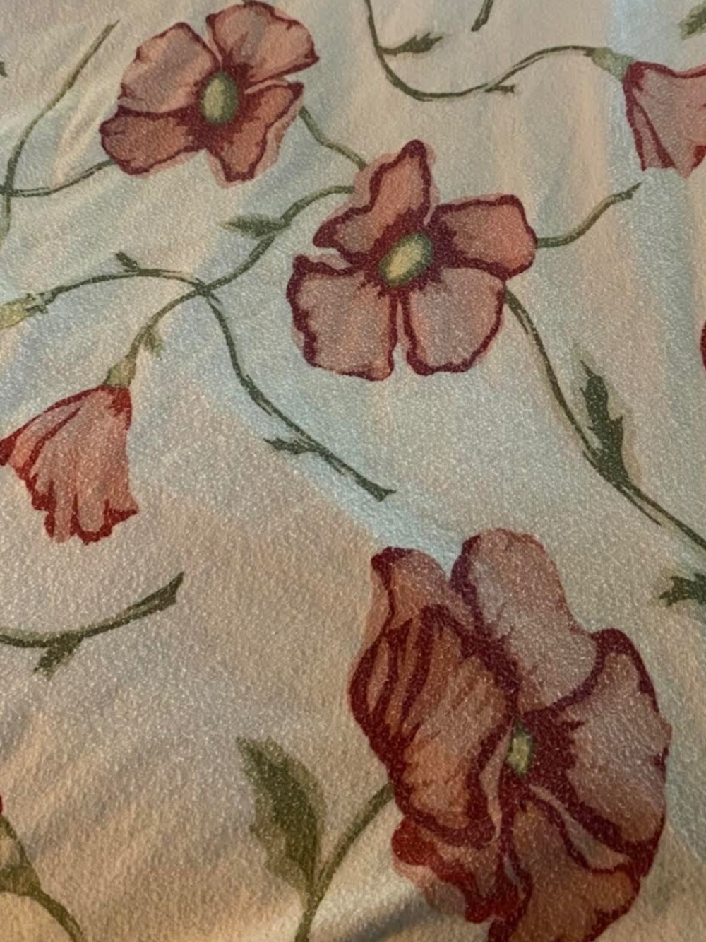 Pottery Barn F/Q Floral Flannel Duvet